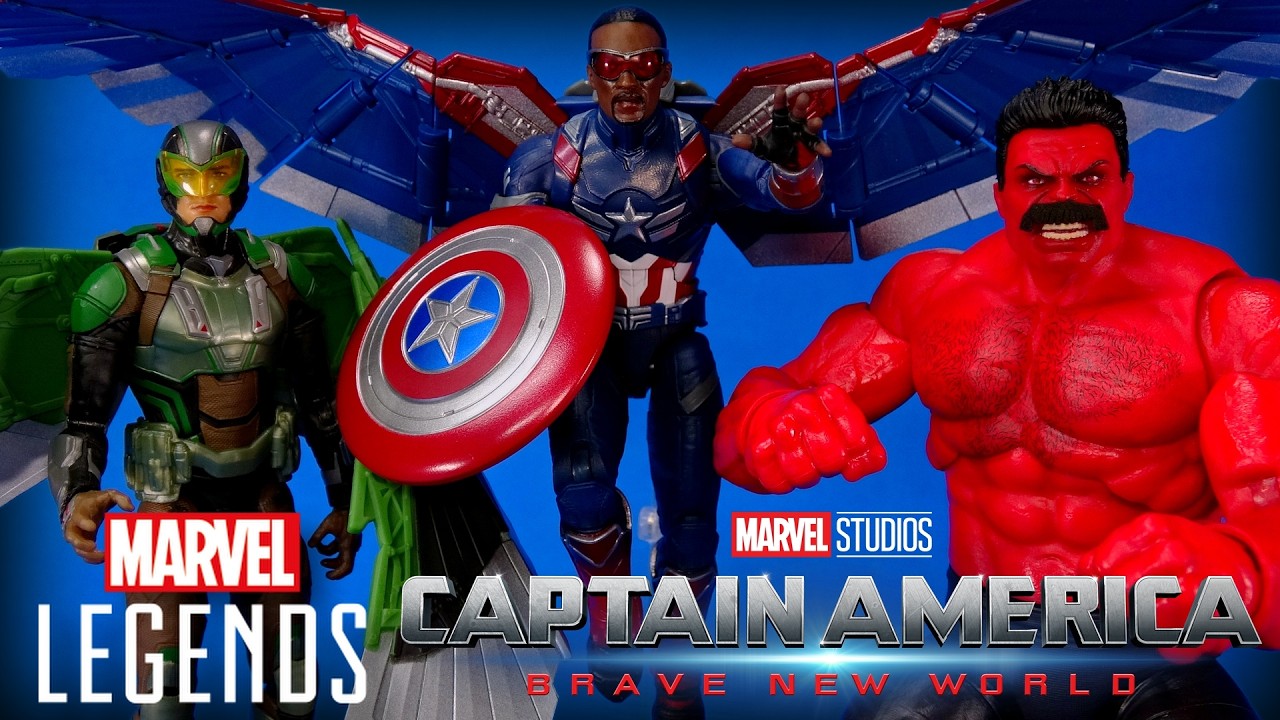Обзор Marvel Legends «Капитан Америка: О дивный новый мир» и «Сокол: Красный Халк» и небольшая до...