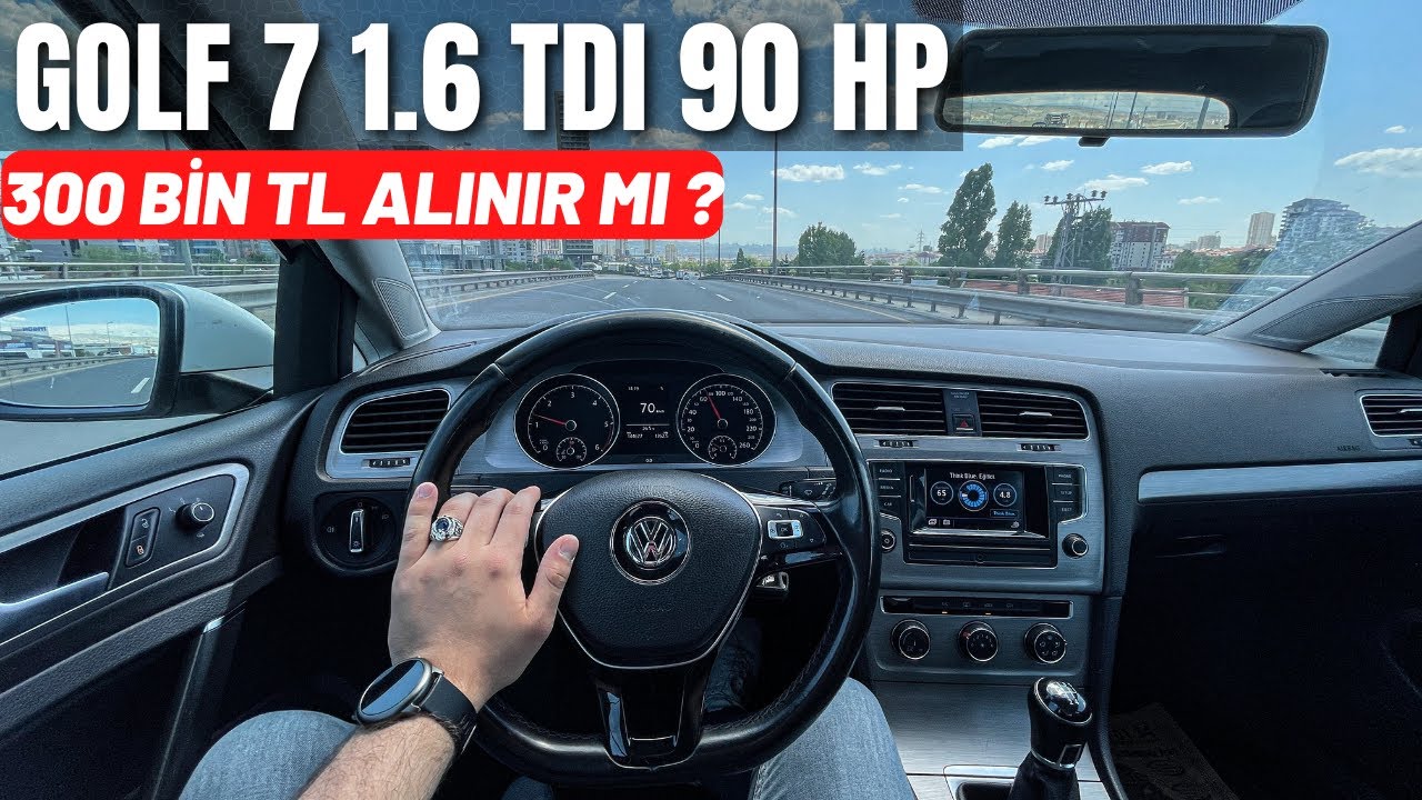 300.000 TL EN BOŞ PAKET GOLF ALINIR MI ? | 2016 VW GOLF 7 | 1.6 TDI BMT 90 HP 230 NM | MİDLİNE PLUS