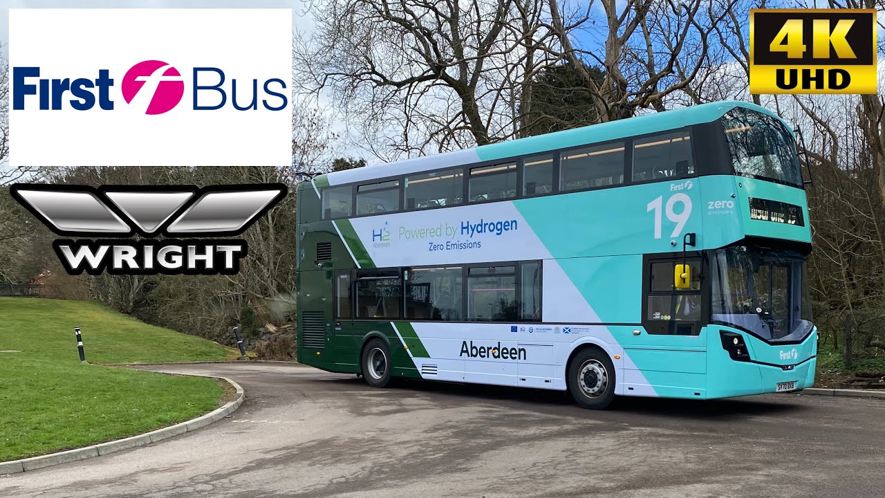[First Aberdeen: 19 Peterculter to Tillydrone] Wright Streetdeck Hydrogen Powered Bus(39713/SV70BXB)