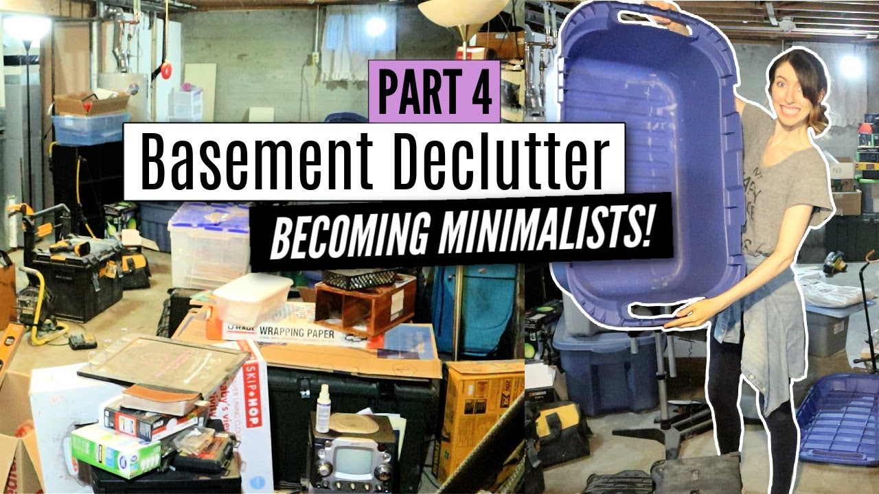 *NEW* Extreme Declutter & Organize 2021 | Messy to Minimalism Series | The Basement [PART 4]
