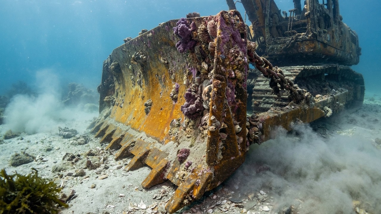 Complete Rebuild: 1975 Caterpillar D8K Dozer — 40-Year Seabed Abandonment Restored