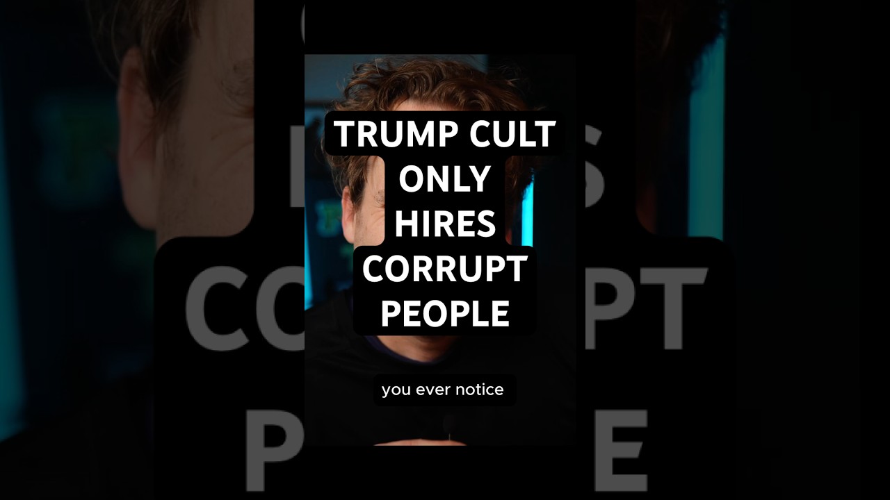 Trump Cult Only Hires Corrupt People  #psychology #politics #trump #psychologyfacts
