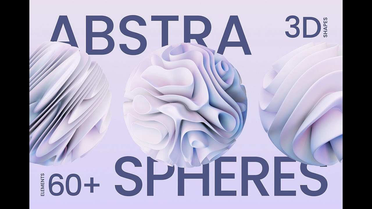 3D Abstra Spheres - 60 illustrations Stock Graphics Download