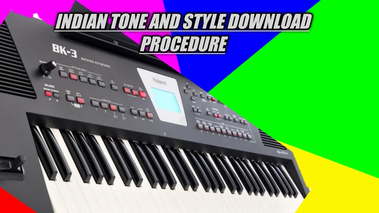 Roland BK-3 Indian Tones and Styles Download Procedure. #Malayalam part 1