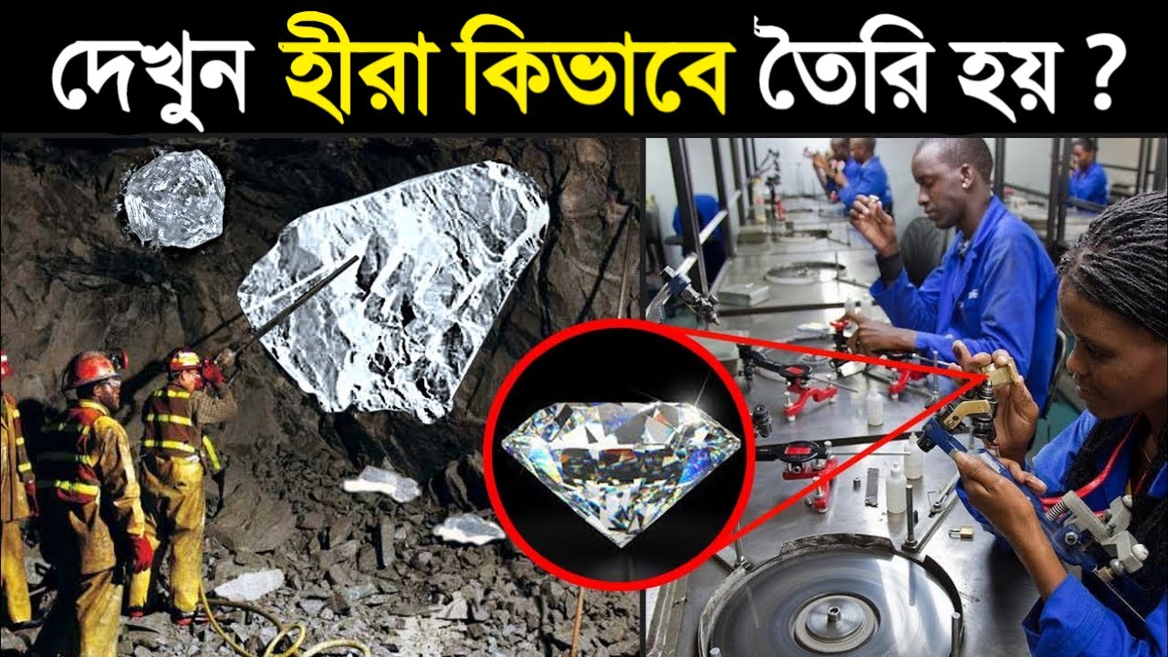 দেখুন হীরা কিভাবে তৈরি হয় | Diamond Manufacturing Process | Kohinoor Diamond