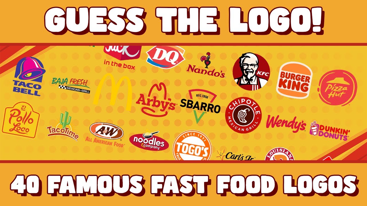 Guess The Logo IN JUST 3 Seconds! | 40 FAMOUS FAST FOOD LOGOS!
