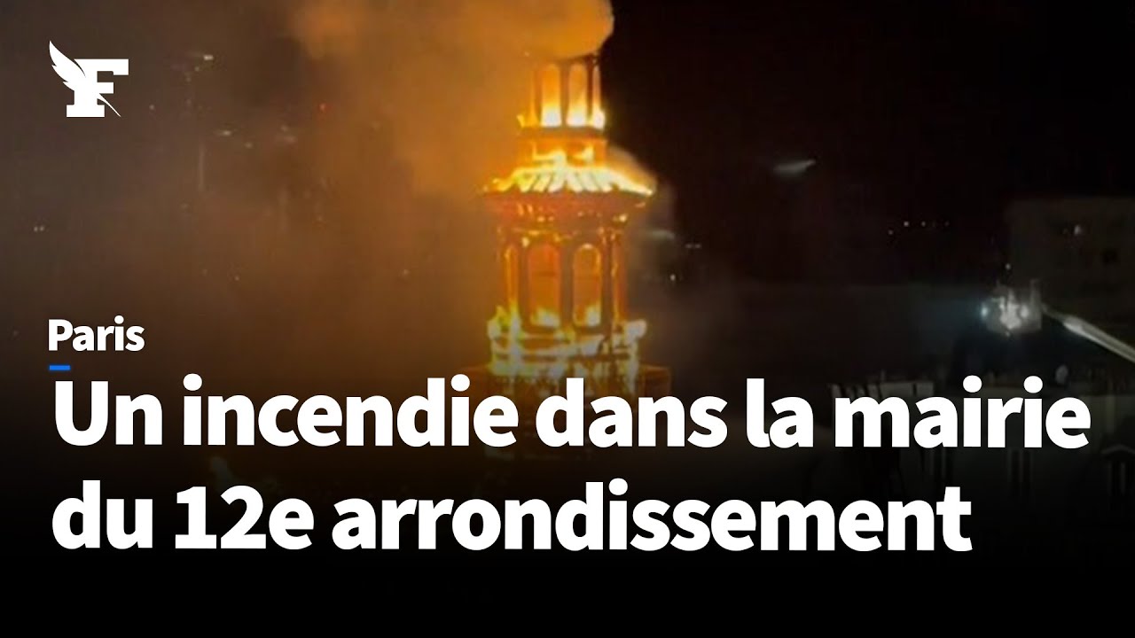 Paris: un violent incendie ravage la mairie du 12e arrondissement