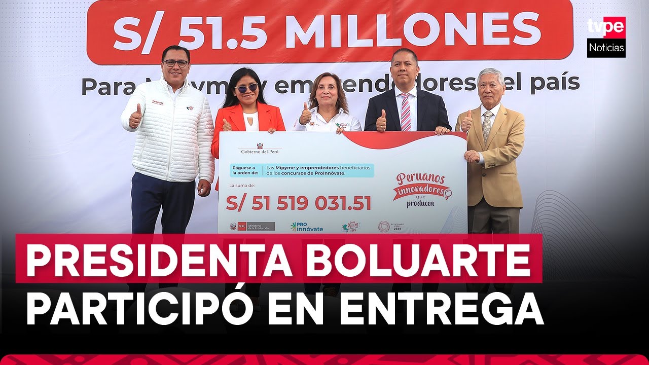Entregan más de S/ 51.5 millones a empresas ganadoras de concursos de ProInnóvate 2024