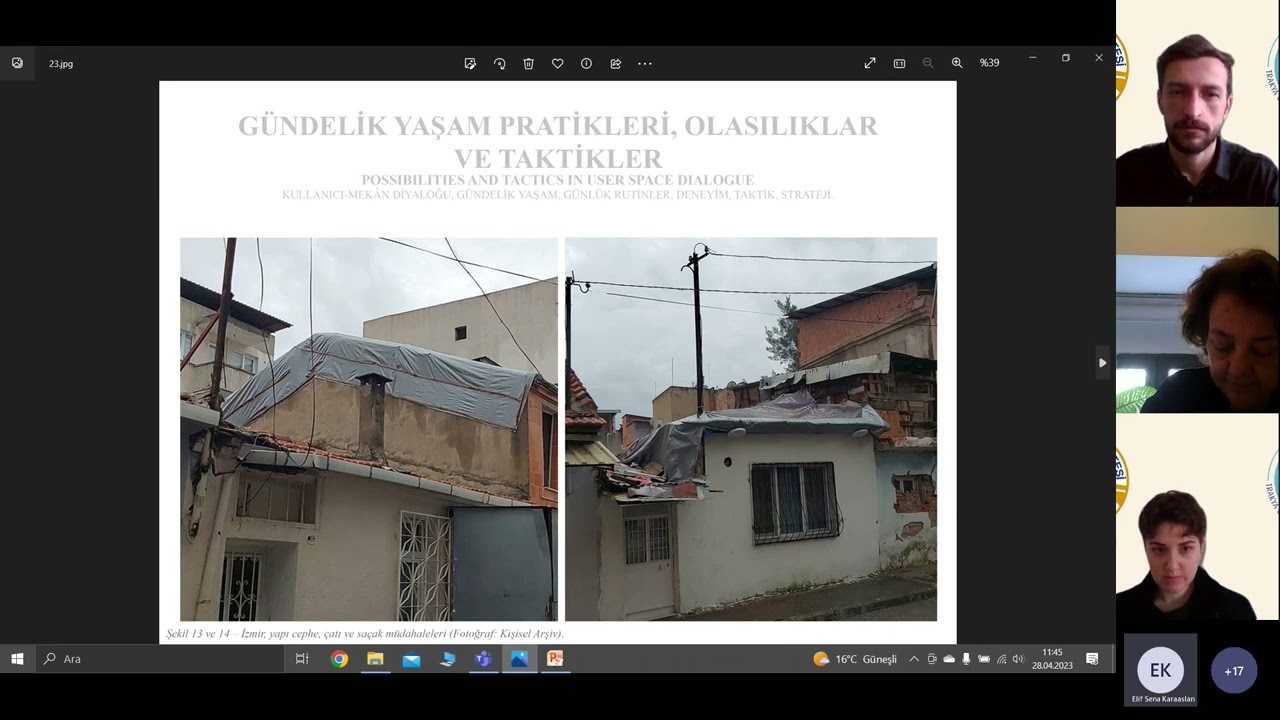 XIII. Uluslararası Sinan Sempozyumu/ Mavi Salon 5. Oturum: Tasarım, Sosyal Katılım