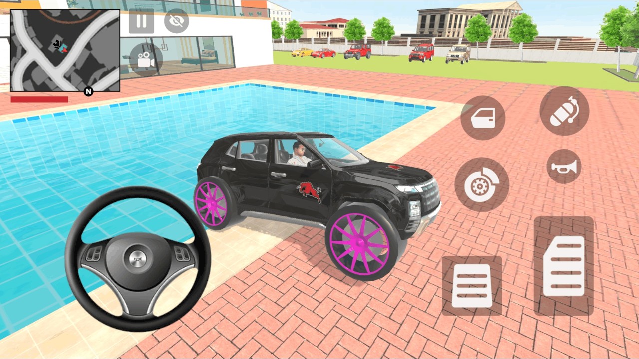 Modified Black Creata Indian Theft Auto | Android Mobile Game Indian Street - Car Game