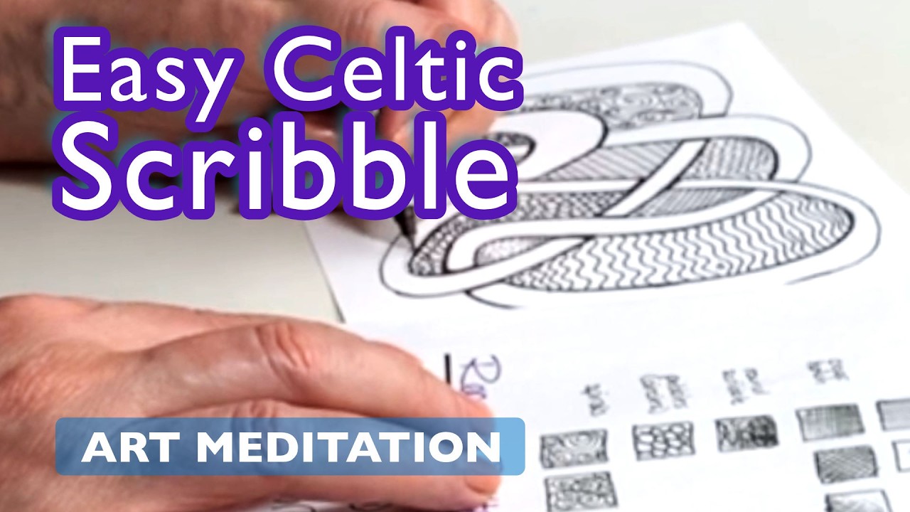 1 Art Meditation | Celtic Scribble