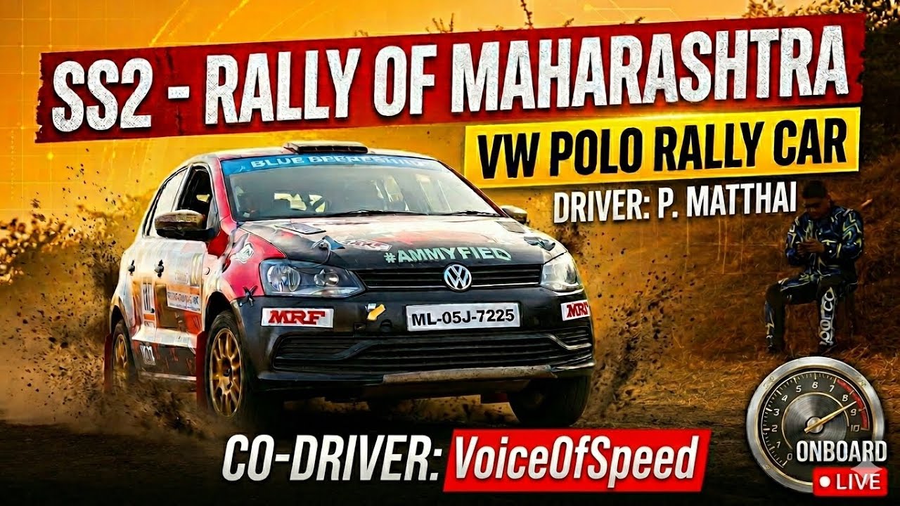 SS2- Onboard @MisterSpeedSport and @VoiceOfSpeed177 Rally of MAHARASHTRA
