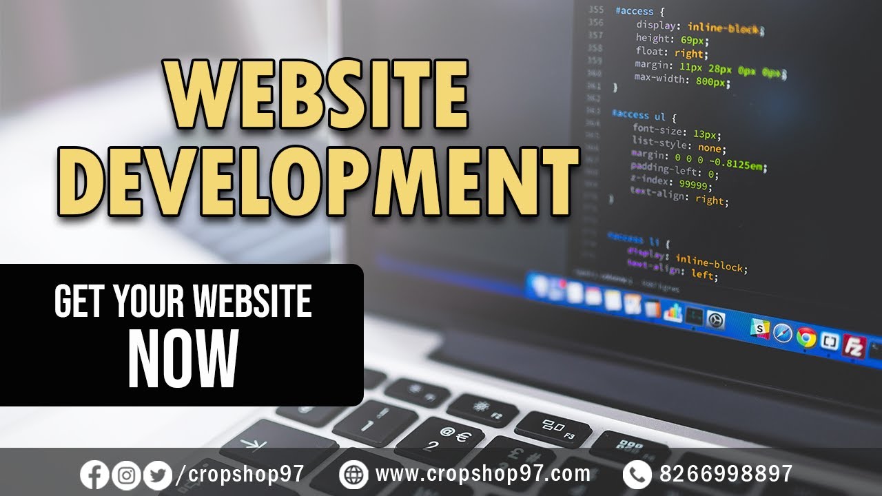 Website Development Sample | Crop Shop