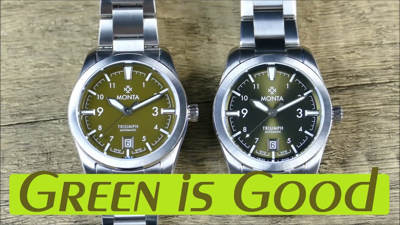 On the Wrist, from off the Cuff: Monta – Triumph 2023 'Final Green' Comparison vs. 1st Gen +Review