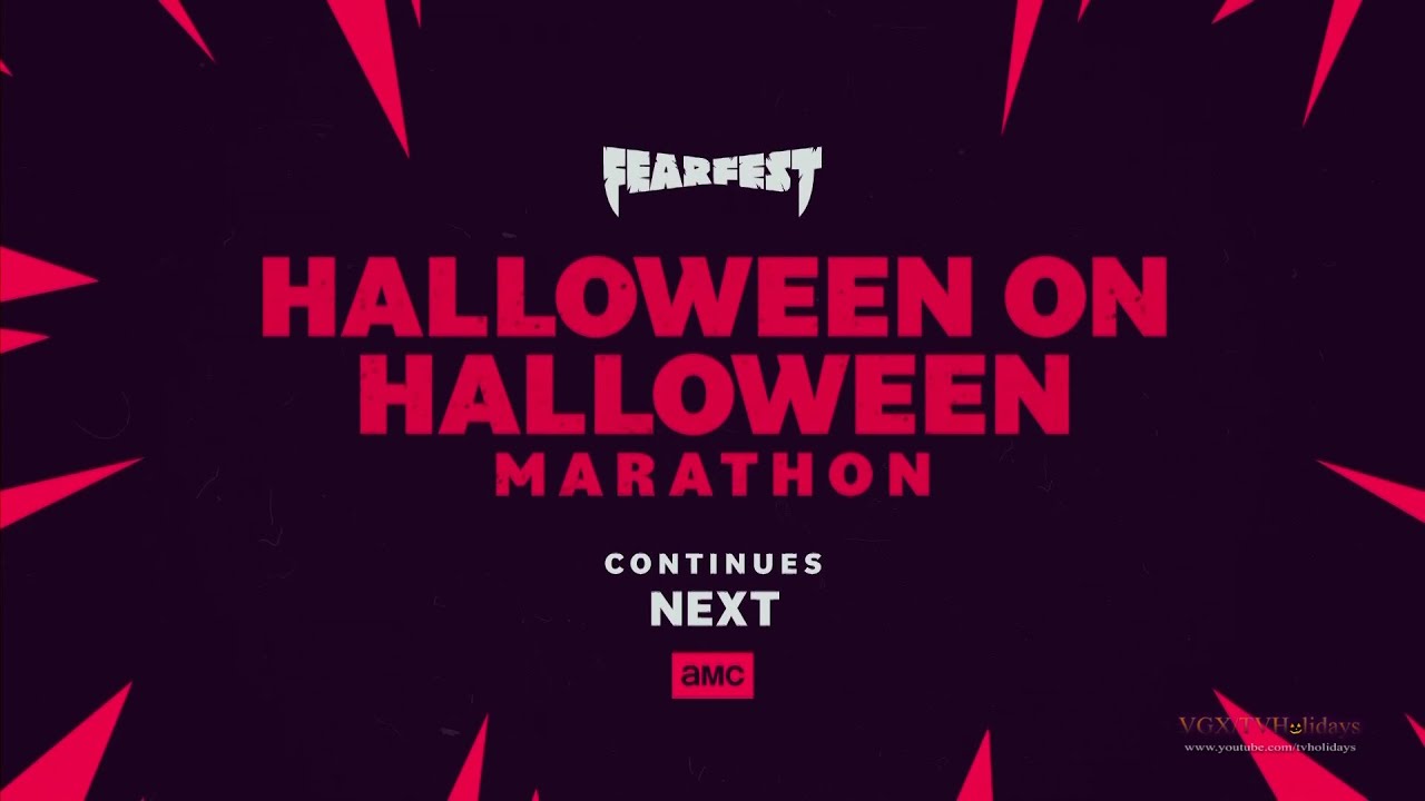 Реклама Хэллоуинского марафона на фестивале страха AMC Fear Fest 2024