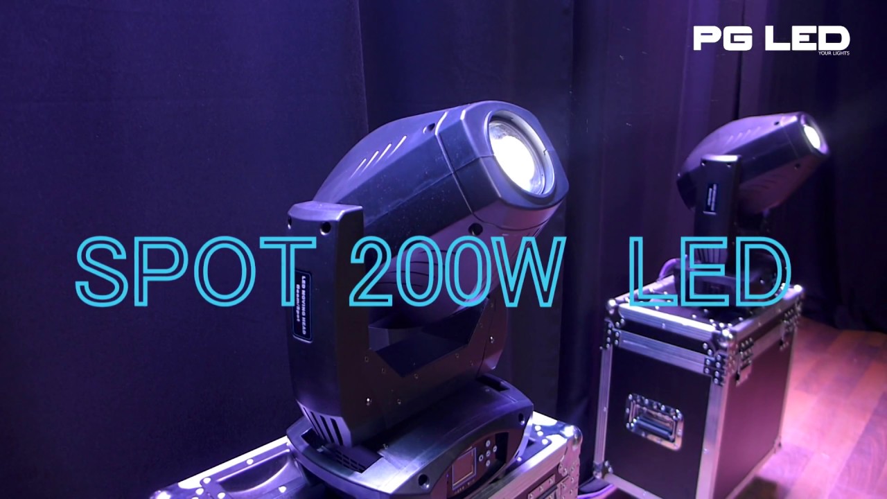 MOVING HEAD 200W SPOT ZOOM PG LED