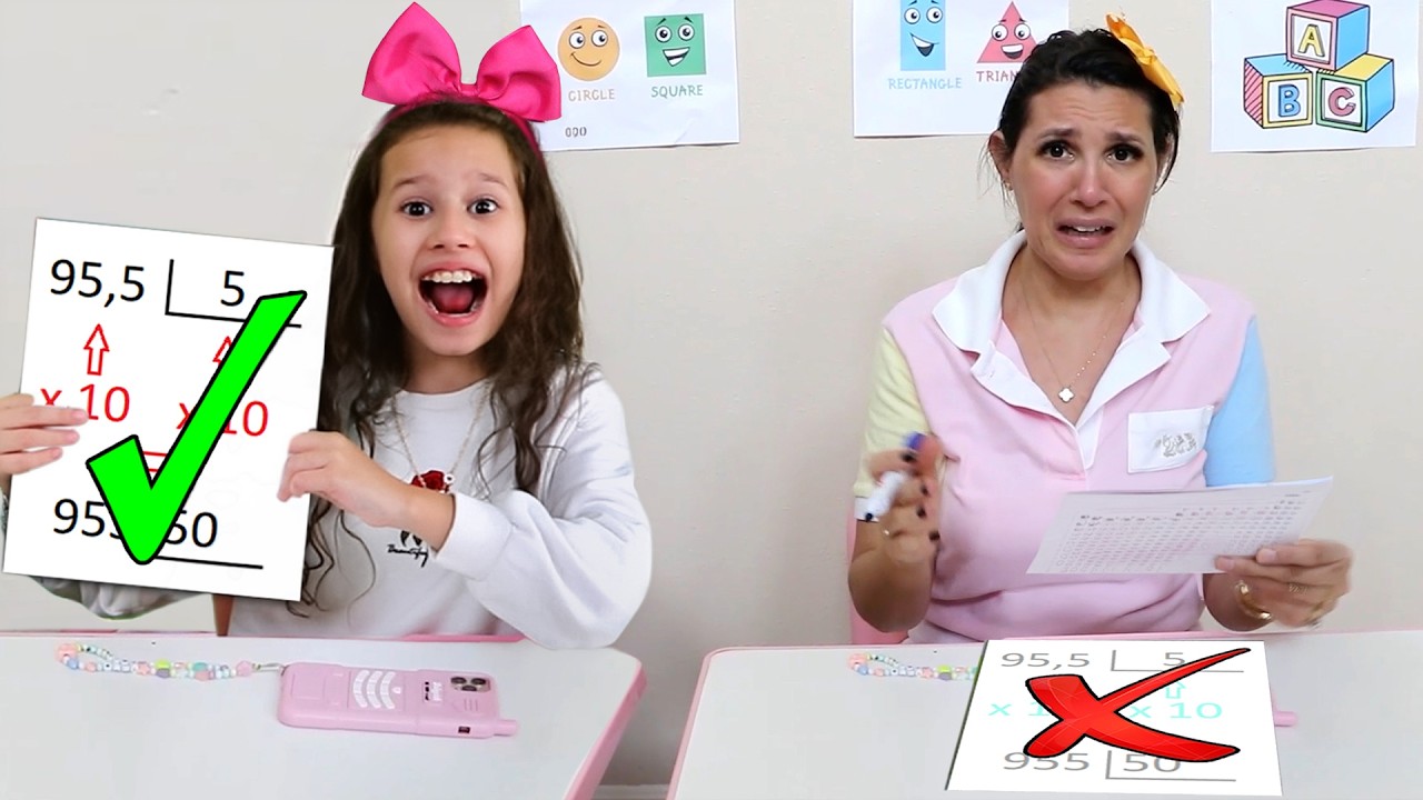ESCOLA - VALENTINA E SUA AMIGA mostram que o CONHECIMENTO NA ESCOLA é mais importante