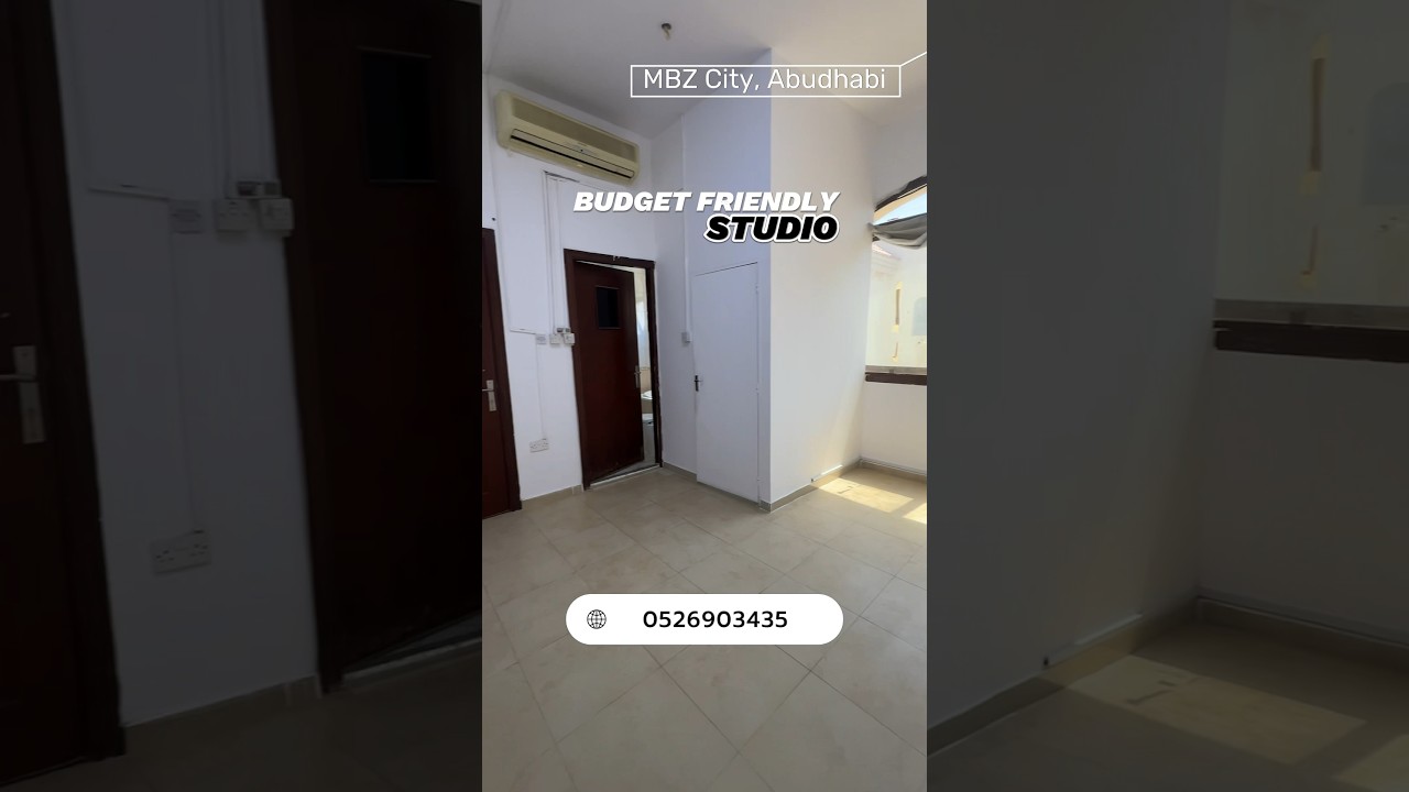 Budget friendly studio apartment for rent | MBZ City | Abudhabi 