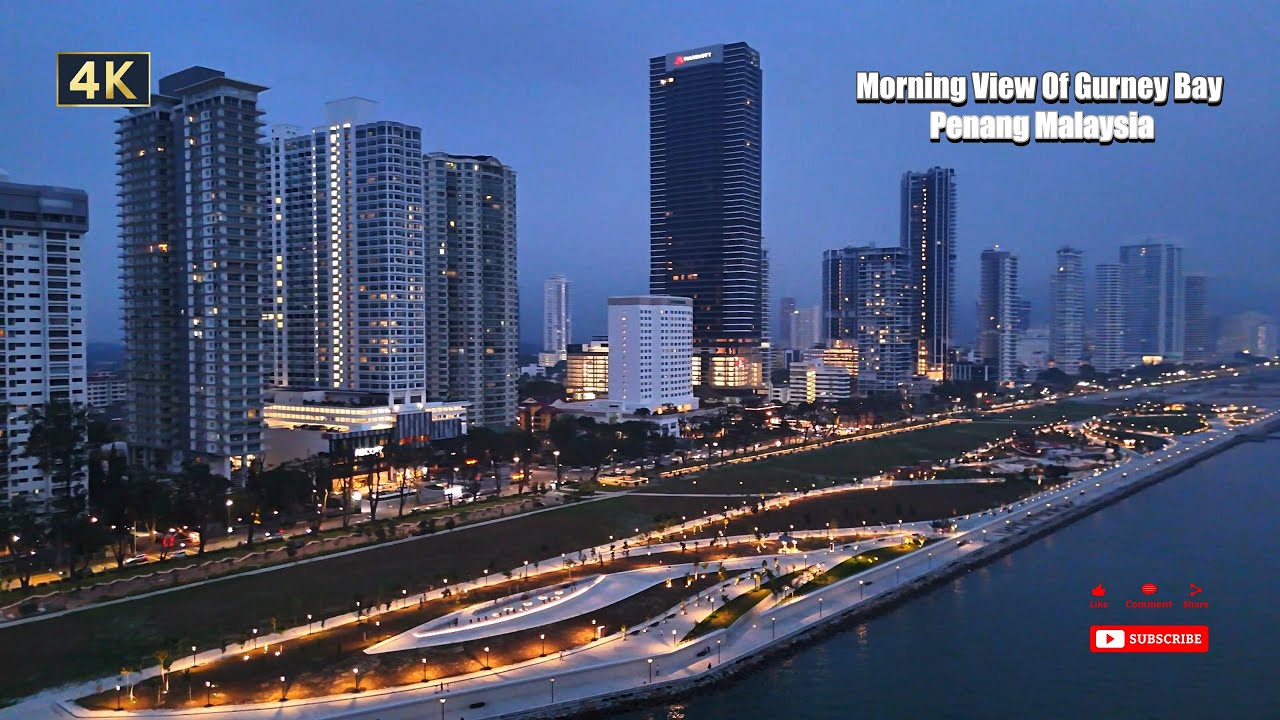 Morning View Of Gurney Bay , Penang , Malaysia