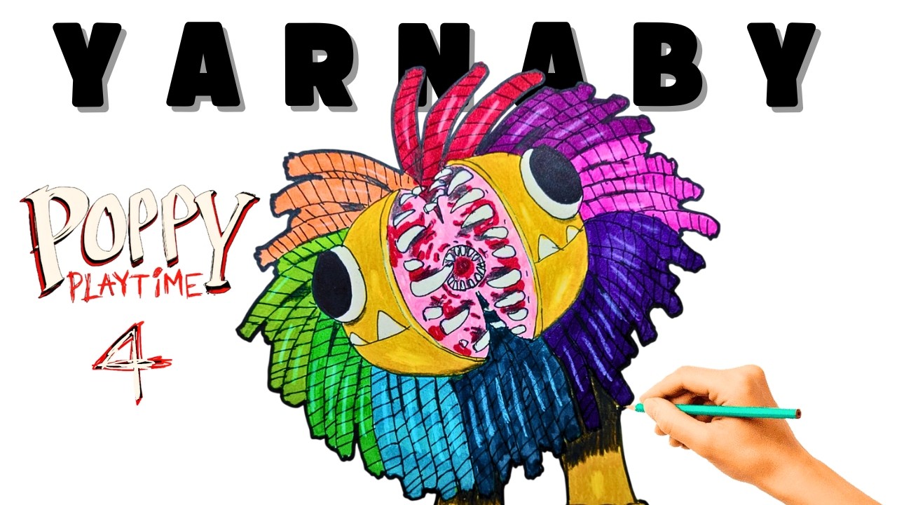 Como DIBUJAR a YARNABY de POPPY PLAYTIME 4 / How to DRAW YARNABY from POPPY PLAYTIME 4