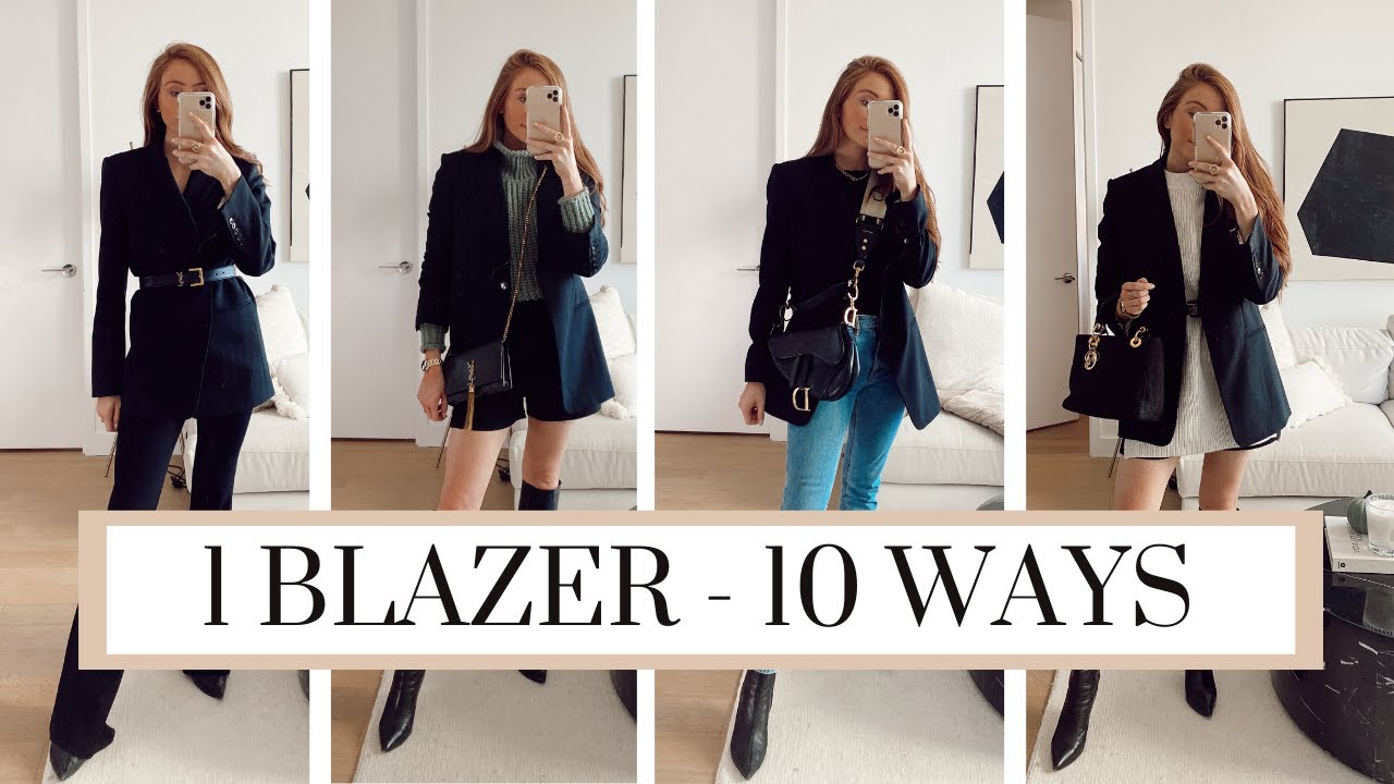 HOW TO STYLE A BLACK BLAZER - 10 Black Blazer Outfit Ideas | Autumn Outfits 2020