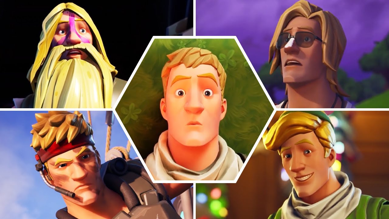 Эволюция Джонси во всех трейлерах и роликах Fortnite