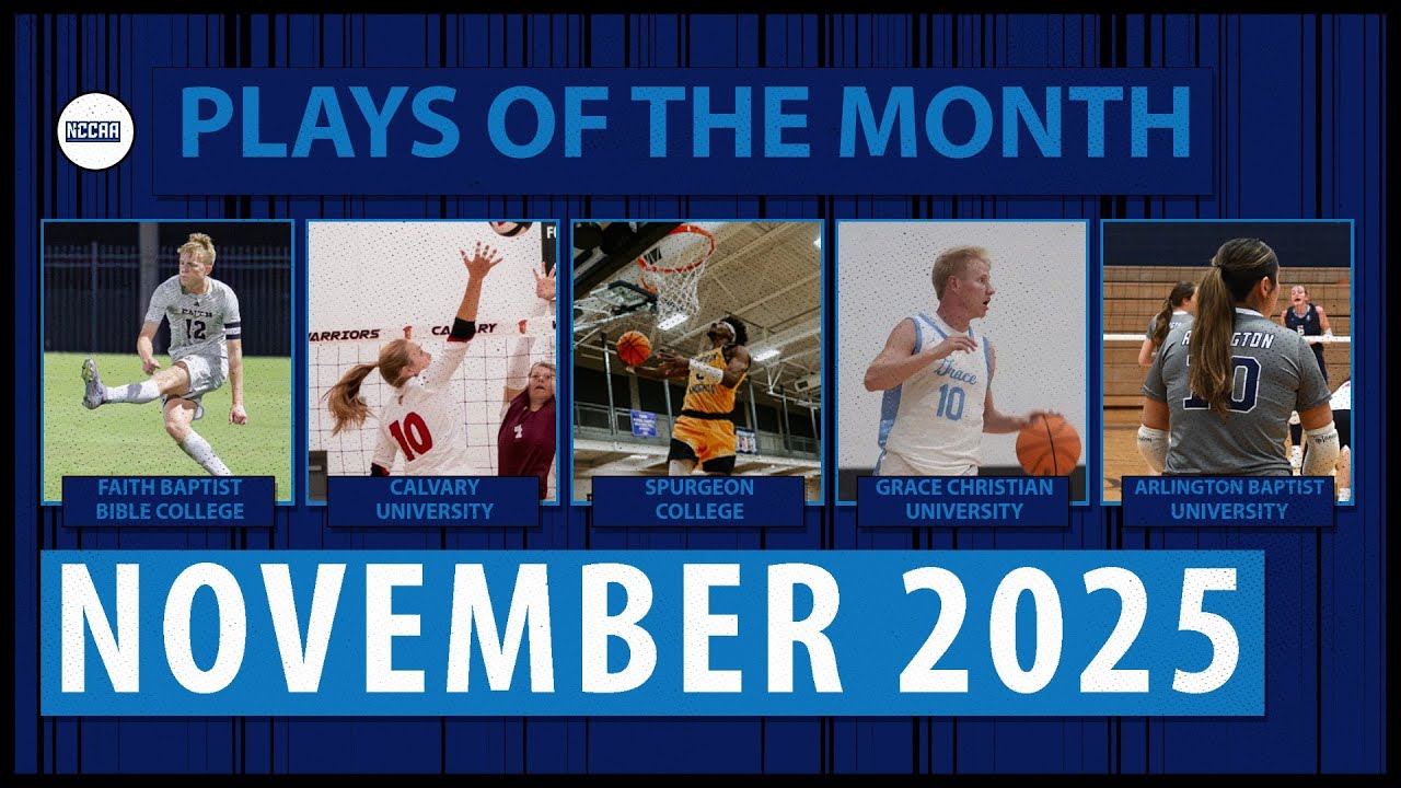 NCCAA Plays of the Month - November 2025