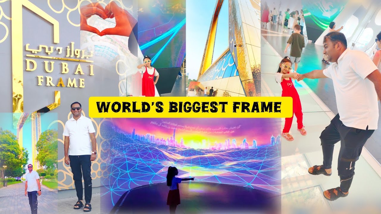 The Dubai Frame Visit || Best Experience Of Inside Dubai Frame 💖Things to do In Dubai 🇦🇪