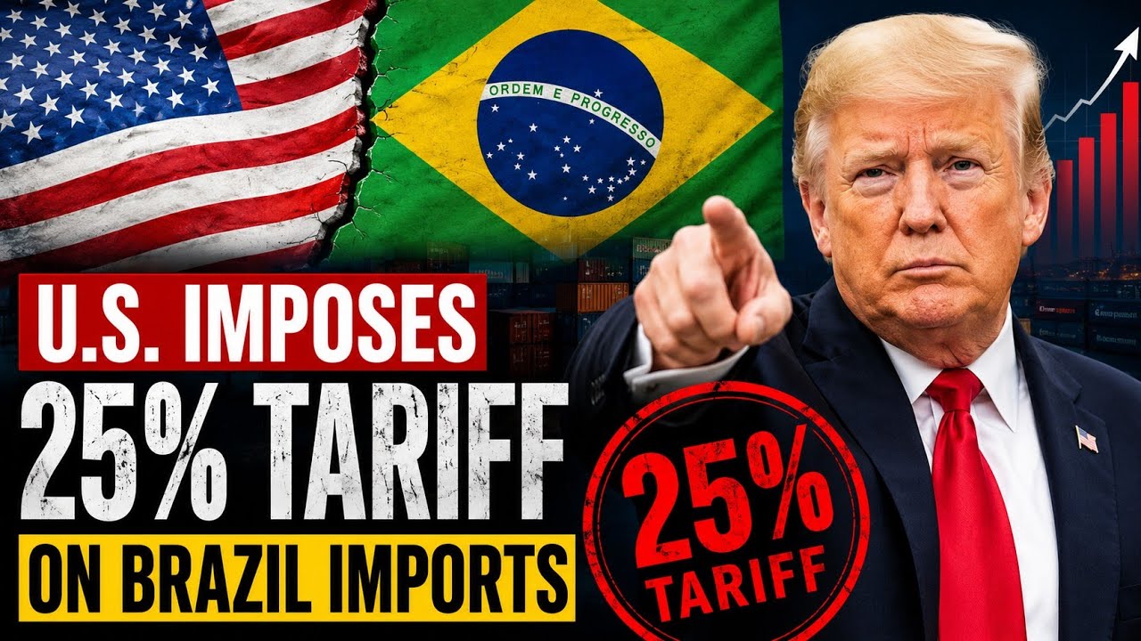Trump Hits Brazil With 25% Tariff! U.S. Trade War Escalates 🇺🇸