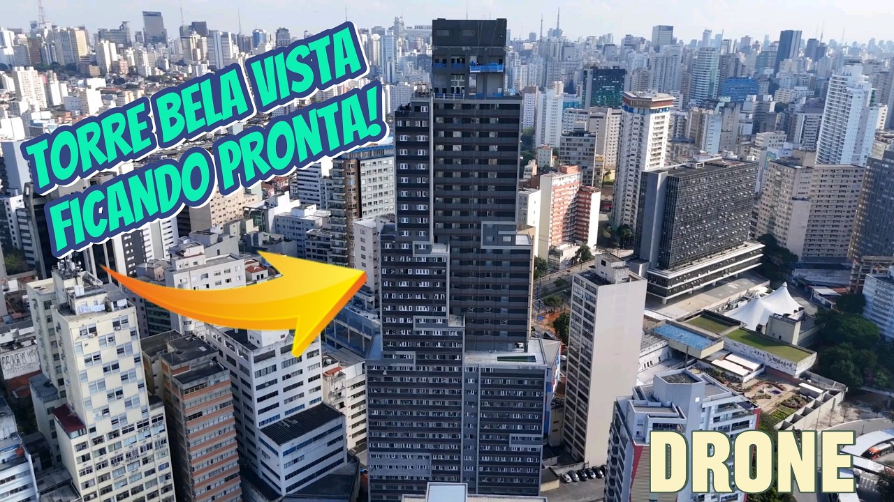 Extra! Drone mostra a Torre Bela Vista ficando pronta! - Centro de São Paulo