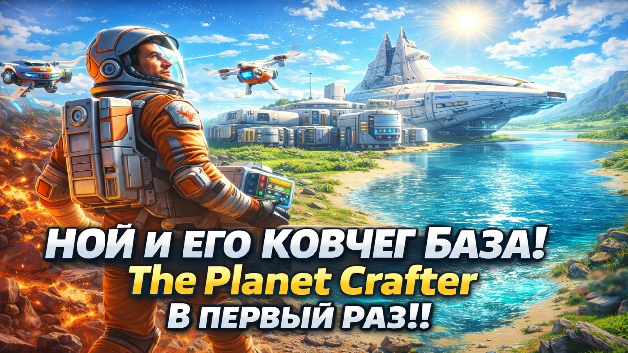 💦НОЙ И ЕГО КОВЧЕГ БАЗА! The Planet Crafter в первый раз!!