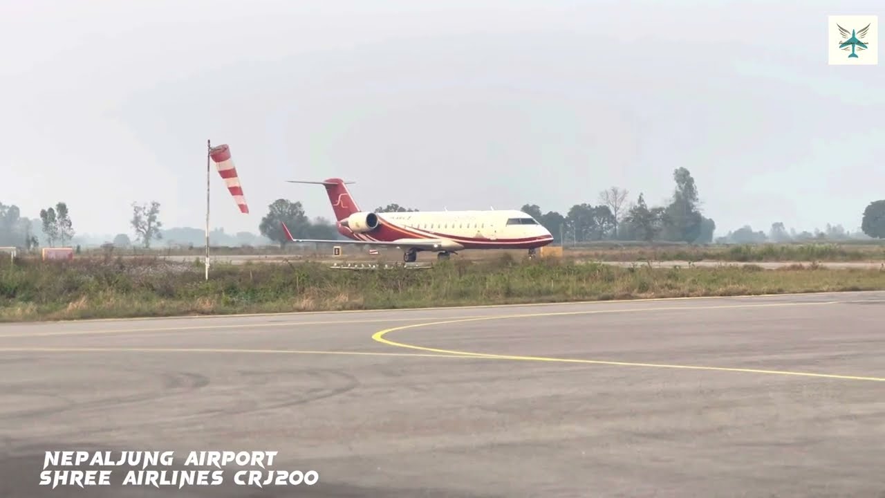 Shree airlines/ CRJ 200/ Nepalgunj airport