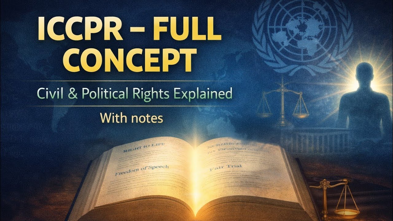 International Covenant on Civil and Political Rights Explained in detail| Human Rights Law#viral#law