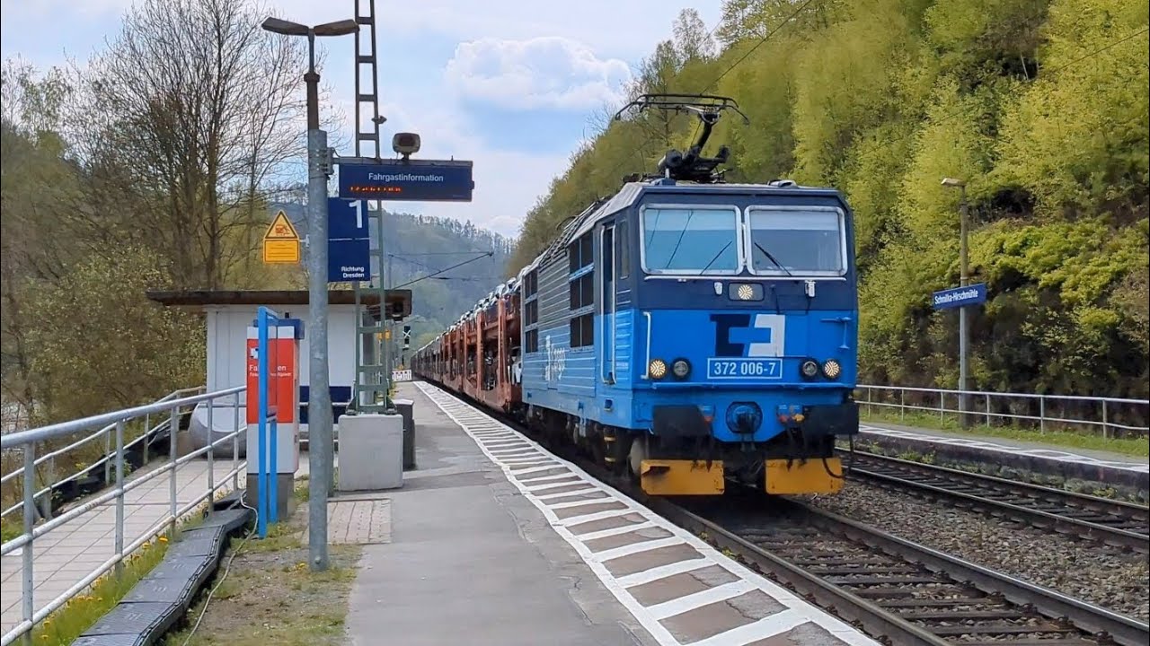 Bahnalltag am 02.05.2023 in Schmilka Hirschmühle und kurz am 03.05.2023 in Stadt Wehlen.