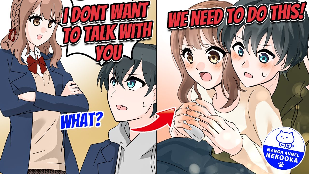【Manga】I Have To Cuddle All Night With A Girl Who Hates Me And We...