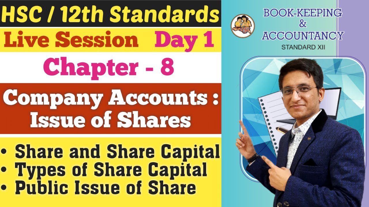 Company Account : Issue of Share | Chapter 8 | Types of Share Capital | Class 12th | Hemal Sir |