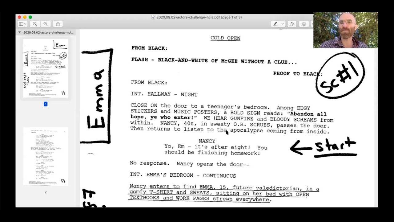 Audition Script Analysis - It's All In The Details (plus this week's Actors Challenge!)