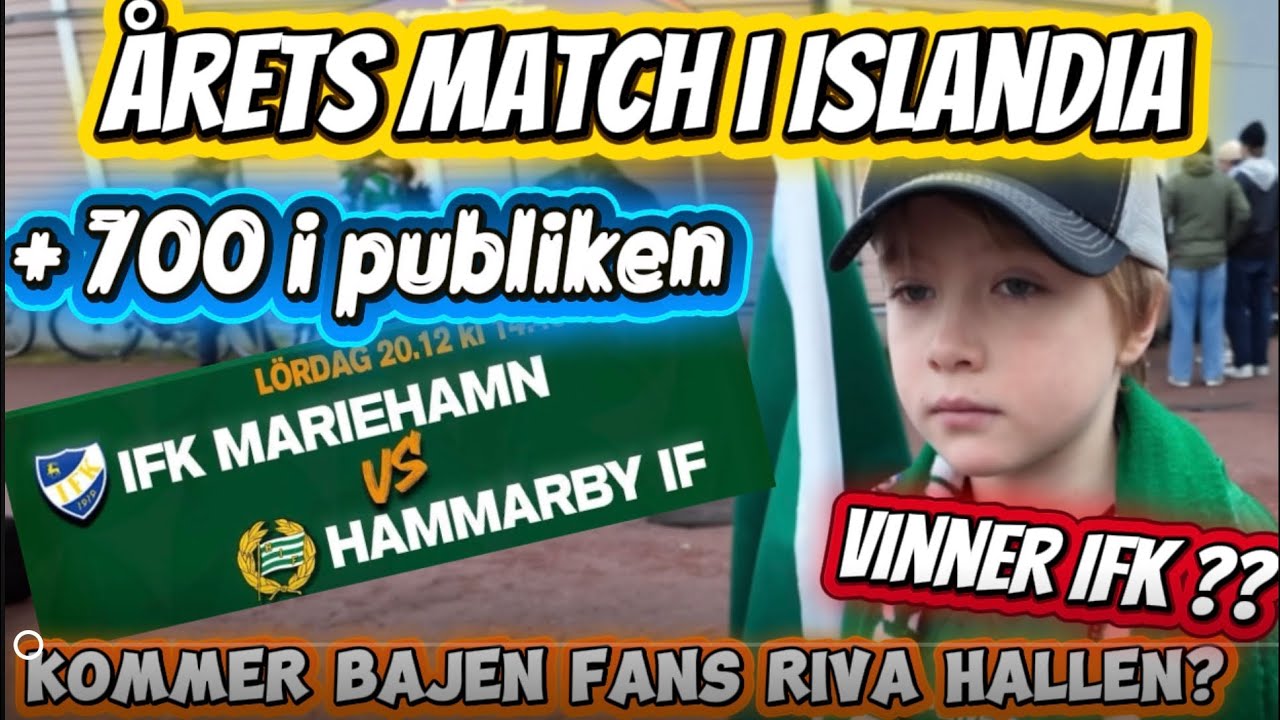 Årets match! Kommer Bajen fansen riva hallen? Tar IFK hem vinsten? Ture redo att heja fram IFK! 