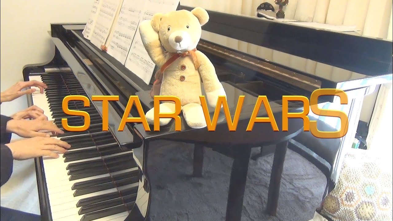 【ピアノ連弾】スターウォーズのテーマ　Star Wars Main Theme