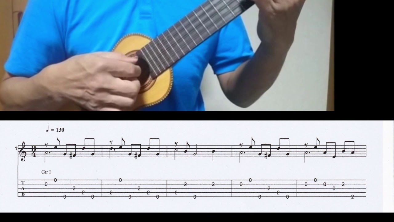 SCARBOROUGH FAIR(solo charango Tab）