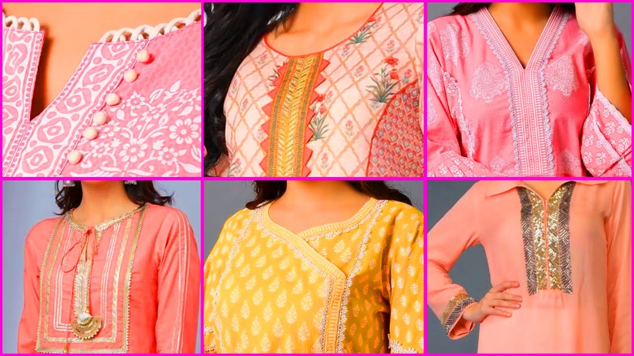 Latest Creative Neckline Designs For Kurti 2020 | Stylish neckline design