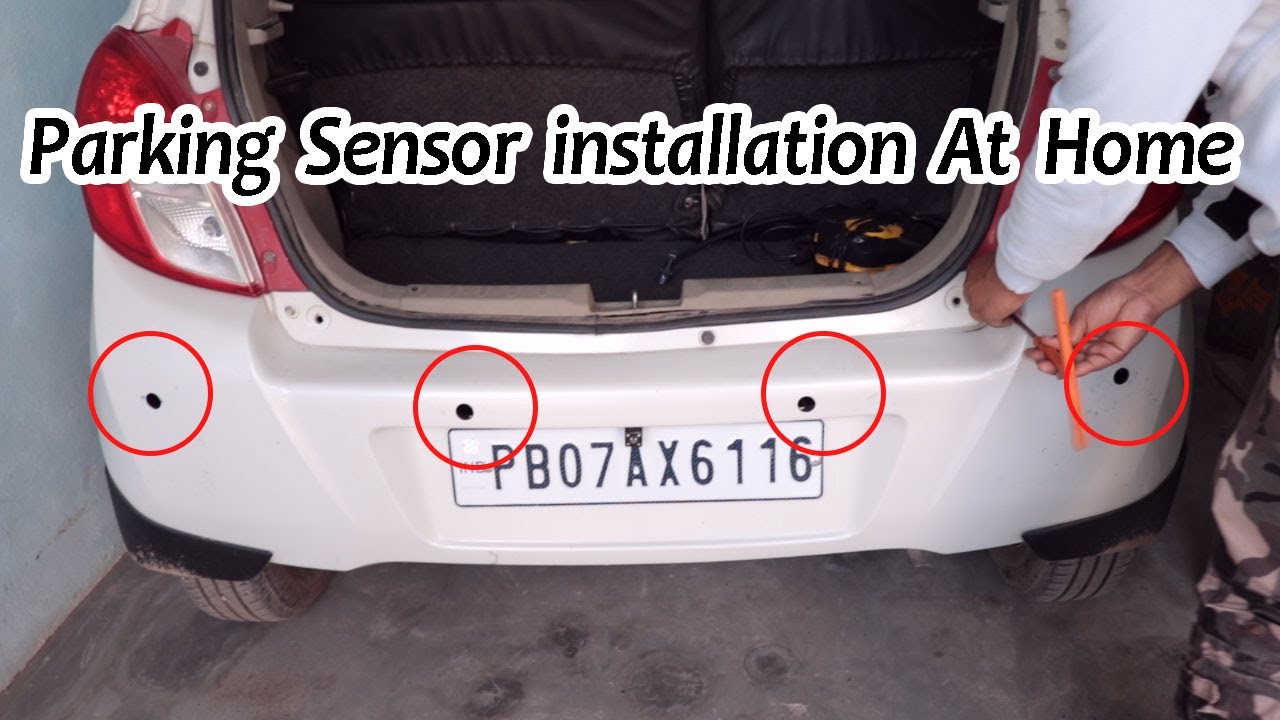 car parking sensor installation in hindi