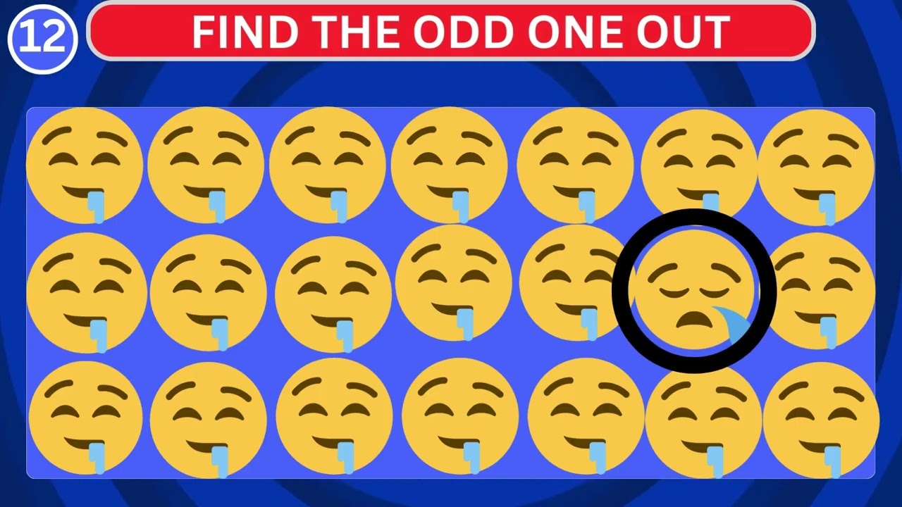 🧠 Find the Odd One Out in Seconds!| Test Your Focus & IQ