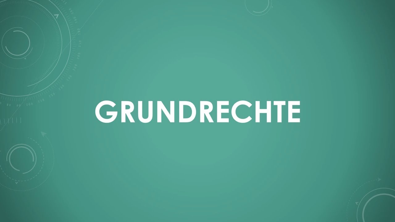 Grundrechte einfach und kurz erkl&auml;rt