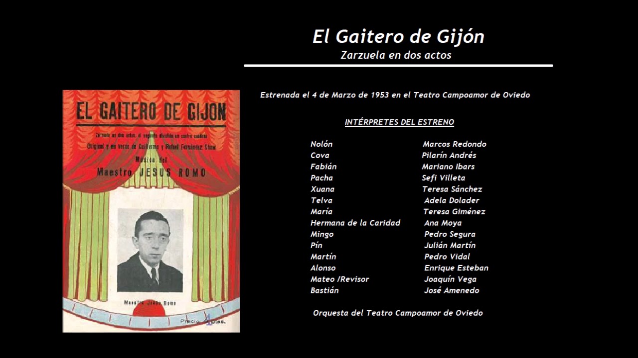 El Gaitero de Gijon, - Dúo de Fabian y Cova 'Donde he llegado con mis palabras (1954)