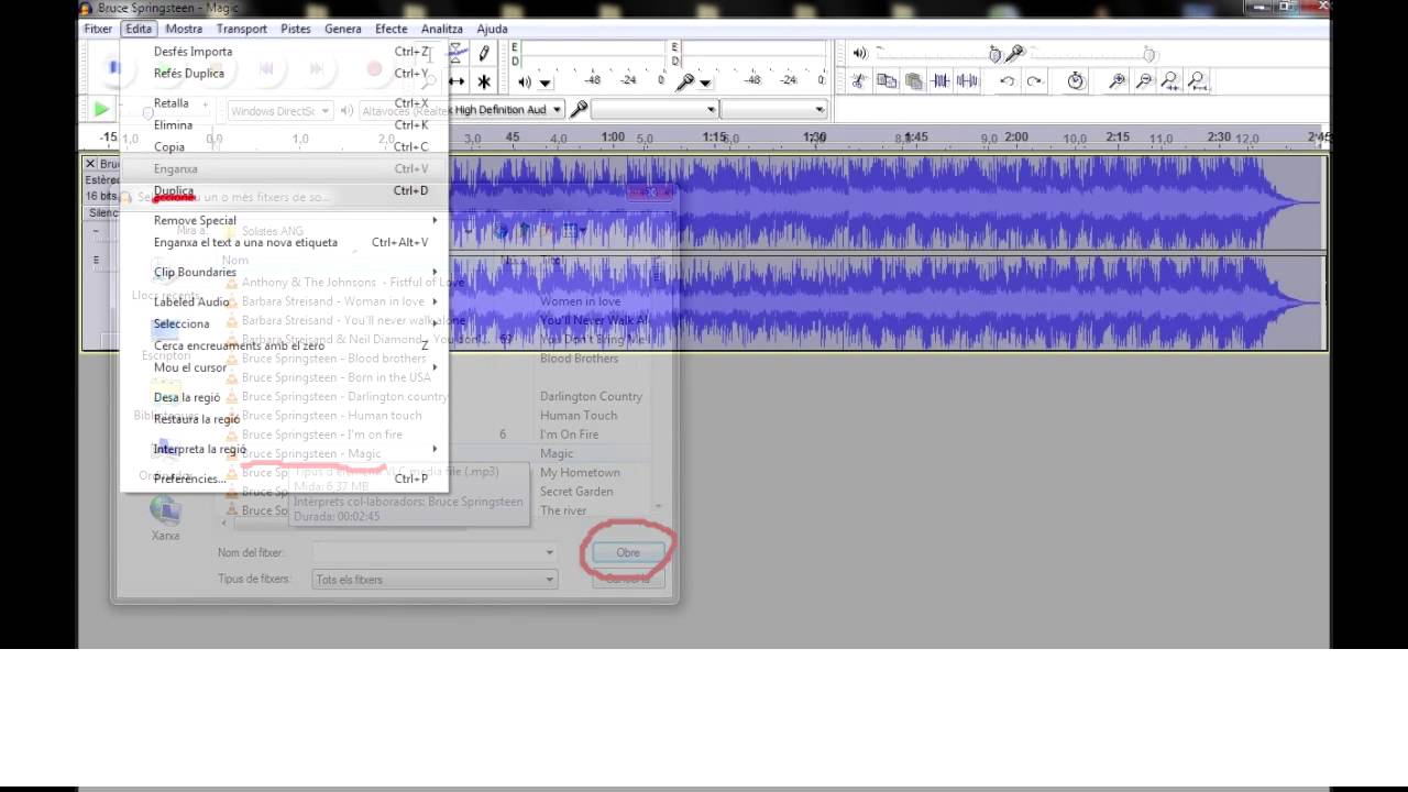 Convertir audio estéreo 2.0 a surround 5.1 con Audacity