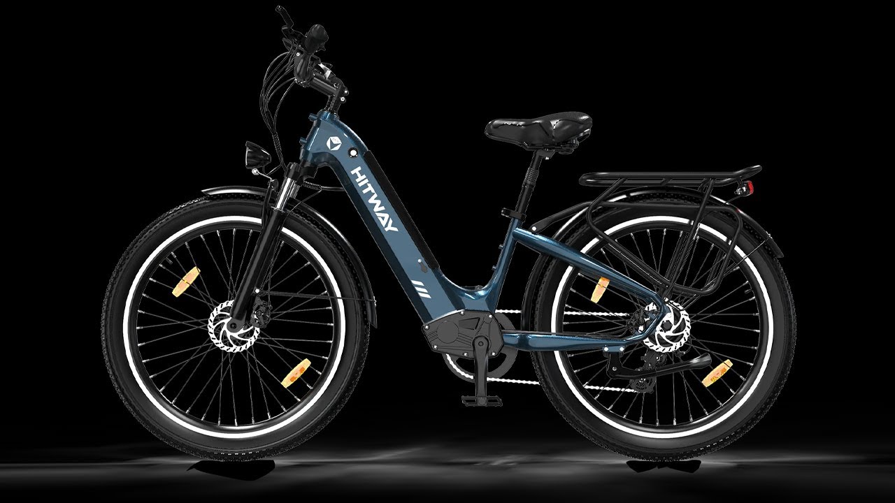 HITWAY BK16 Electric Bike 250W Motor 48V 18Ah Replaceable Battery 26X3.0 City Electric Bike