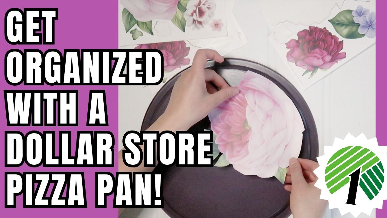 Get Organized with a Dollar Store Pizza Pan