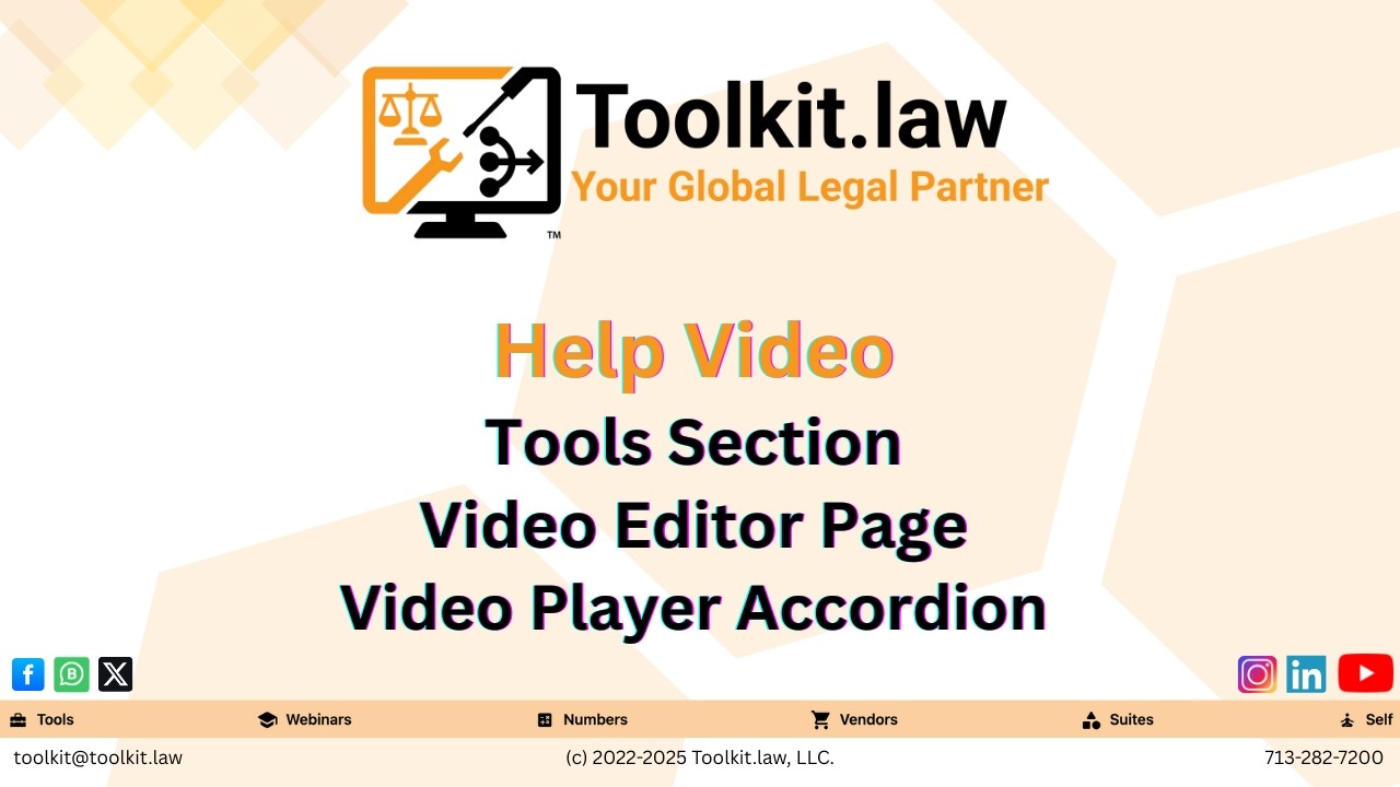 Precise Video Review for Legal ProfessionalsToolkit.law Video Player Accordion