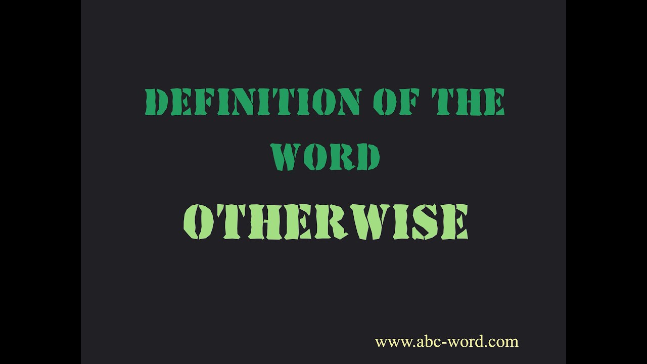 Definition of the word 